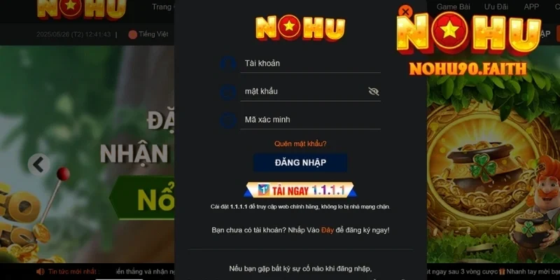 Đăng Nhập Nohu90